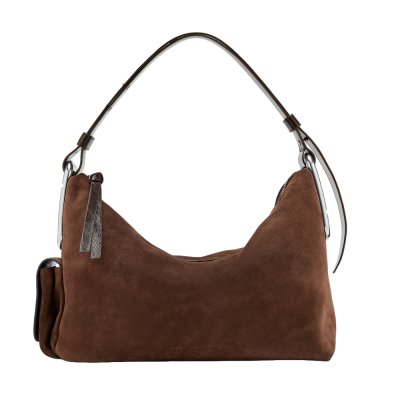 THE SCENE LARGE SHOULDER BAG IN SUEDE